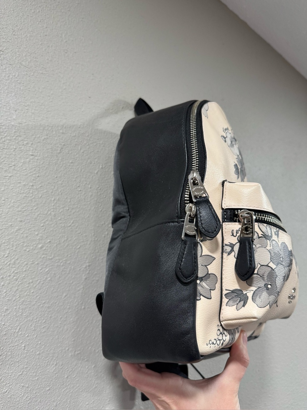 Coach Charlie Backpack Fairy Tale Floral Print Backpack - Picture 5 of 9